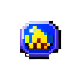Badge de notification — sprite pixel art 256×256