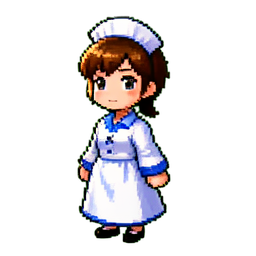 Nurse - 256x256 pixel art sprite