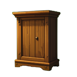Eichenkleiderstange — 256×256 Pixel-Art-Sprite