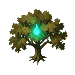 Oak Tree (Atmospheric) - 256x256 pixel art sprite