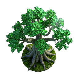 Oak Tree (HD-2D) - 256x256 pixel art sprite
