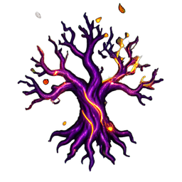 Oak Tree (VFX) - 256x256 pixel art sprite