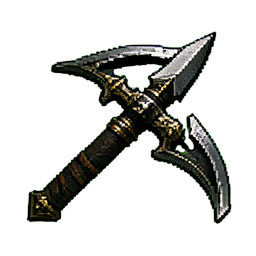 Arc de Ballesta d'Obsidienne — sprite pixel art 256×256