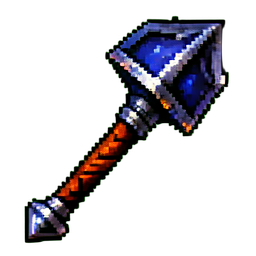 Mazo de Obsidiana — sprite pixel art 256×256