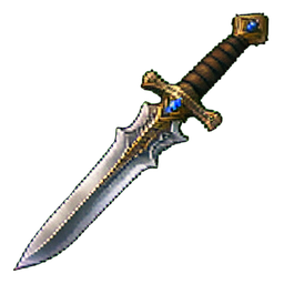 Guandaña d'Obsidienne — sprite pixel art 256×256
