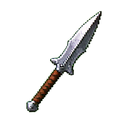 Lance d'Obsidienne — sprite pixel art 256×256