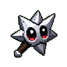 Estrella Lanzada de Obsidiana — sprite pixel art 256×256