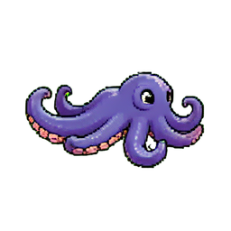 Tentakel — 256×256 Pixel-Art-Sprite