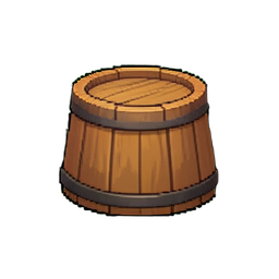 Ofuro Badstuhl — 256×256 Pixel-Art-Sprite