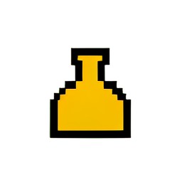 Oil Flask (Low-Res) - 256x256 pixel art sprite