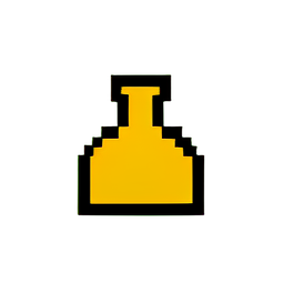 Frasco de óleo (Baixa Resolução) — sprite pixel art 256×256