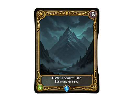 Portão do Cume de Olimpo — sprite pixel art 512×384