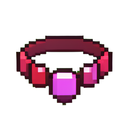 Gola de ópalo — sprite pixel art 256×256