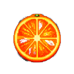 Orange (16-Bit) - 256x256 pixel art sprite