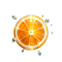 橙色 (HD-2D) — 256×256 像素游戏素材