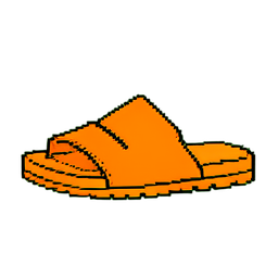 Orange Sandals — 256×256 pixel art sprite
