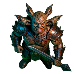 Orc Berserker (Filmisch) — 256×256 Pixel-Art-Sprite