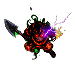Orc Berserker (VFX) - 256x256 pixel art sprite