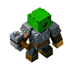 Orc Berserker (Voxel) - 256x256 pixel art sprite