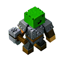 Orc Berserker (Voxel) — 256×256 Pixel-Art-Sprite