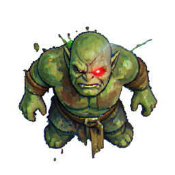 Orc Grunt (Atmospheric) - 256x256 pixel art sprite