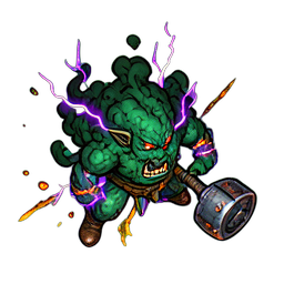 Orc Grunt (VFX) - 256x256 pixel art sprite