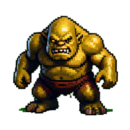 Orc Grunt - 256x256 pixel art sprite