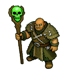 Orc Shaman (16-Bit) - 256x256 pixel art sprite