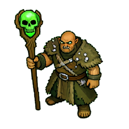 Orc Schamane (16-Bit) — 256×256 Pixel-Art-Sprite