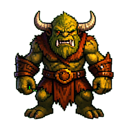 Orc Shaman - 256x256 pixel art sprite