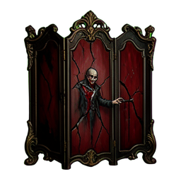 Prunkvoller Klappbildschirm Schwarz — 256×256 Pixel-Art-Sprite