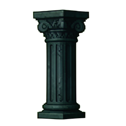 Ornate Pillar Tile — 256×256 pixel art sprite