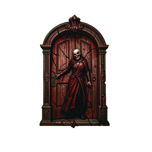 Orphanage knarrende Türen — 512×512 Pixel-Art-Sprite
