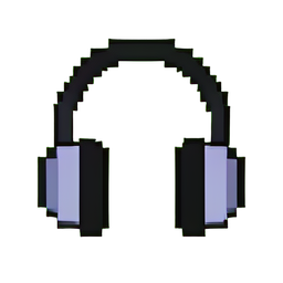 Over Ear Headphones — 256×256 pixel art sprite