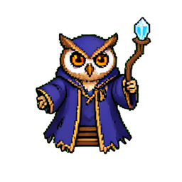 Owl Sage (16-Bit) - 256x256 pixel art sprite