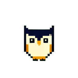 Eule Sage (Niedrig aufgelöst) — 256×256 Pixel-Art-Sprite