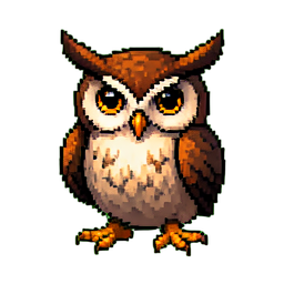 Owl Sage - 256x256 pixel art sprite