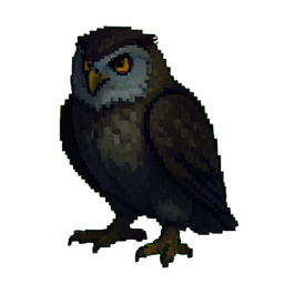 Owlbear-Patriarch — 256×256 Pixel-Art-Sprite