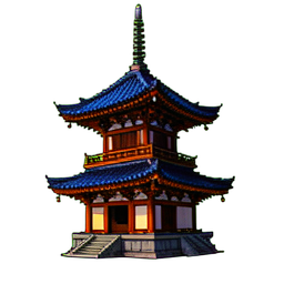 Pagoda - 256x256 pixel art sprite