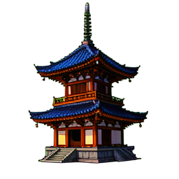 塔 — 256×256 ピクセルアートスプライト