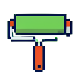 Paint Roller — 256×256 pixel art sprite