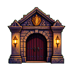 Palace Gate - 256x256 pixel art sprite