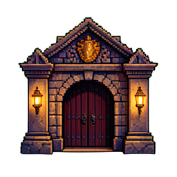 Puerta del Palacio — sprite pixel art 256×256