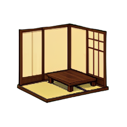 Paper Lantern Round — 256×256 pixel art sprite