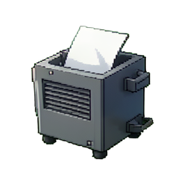Papierzer — 256×256 Pixel-Art-Sprite