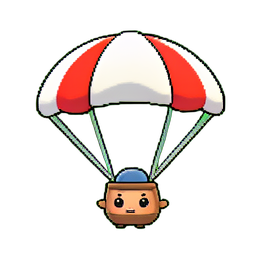 Toldo de parapente (Arte Pixelizada) — sprite pixel art 256×256
