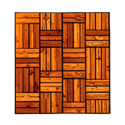 Parkettboden — 256×256 Pixel-Art-Sprite