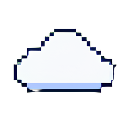 Icône partiellement nuageux — sprite pixel art 256×256