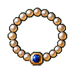 Colar de Pérolas — sprite pixel art 256×256