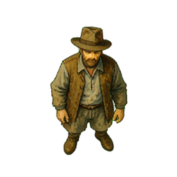 Paysan (Atmosphérique) — sprite pixel art 256×256